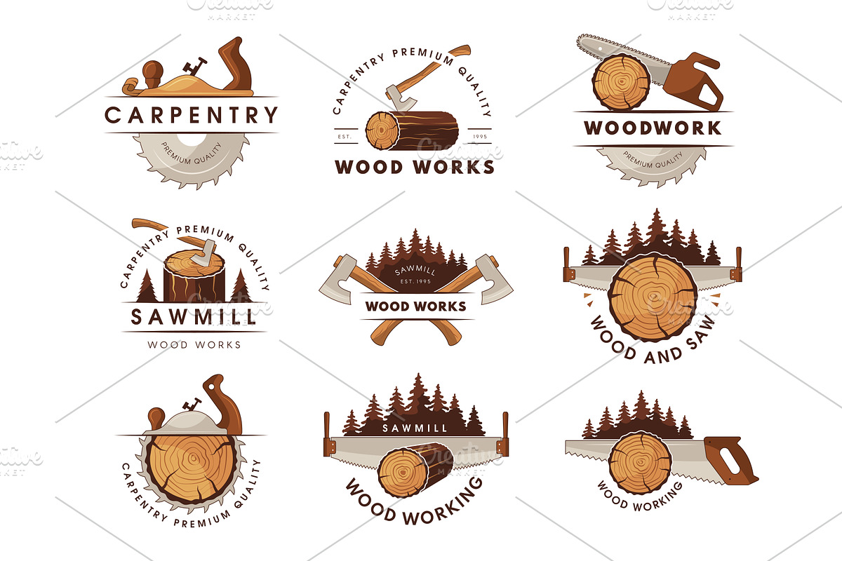 Carpenter logo. Circular saw, a Graphic by Onyx
