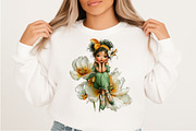 Whimsical Spring Fairy Clipart Png, an Illustration by Craft Nest (Thumbnail 7 of 10)