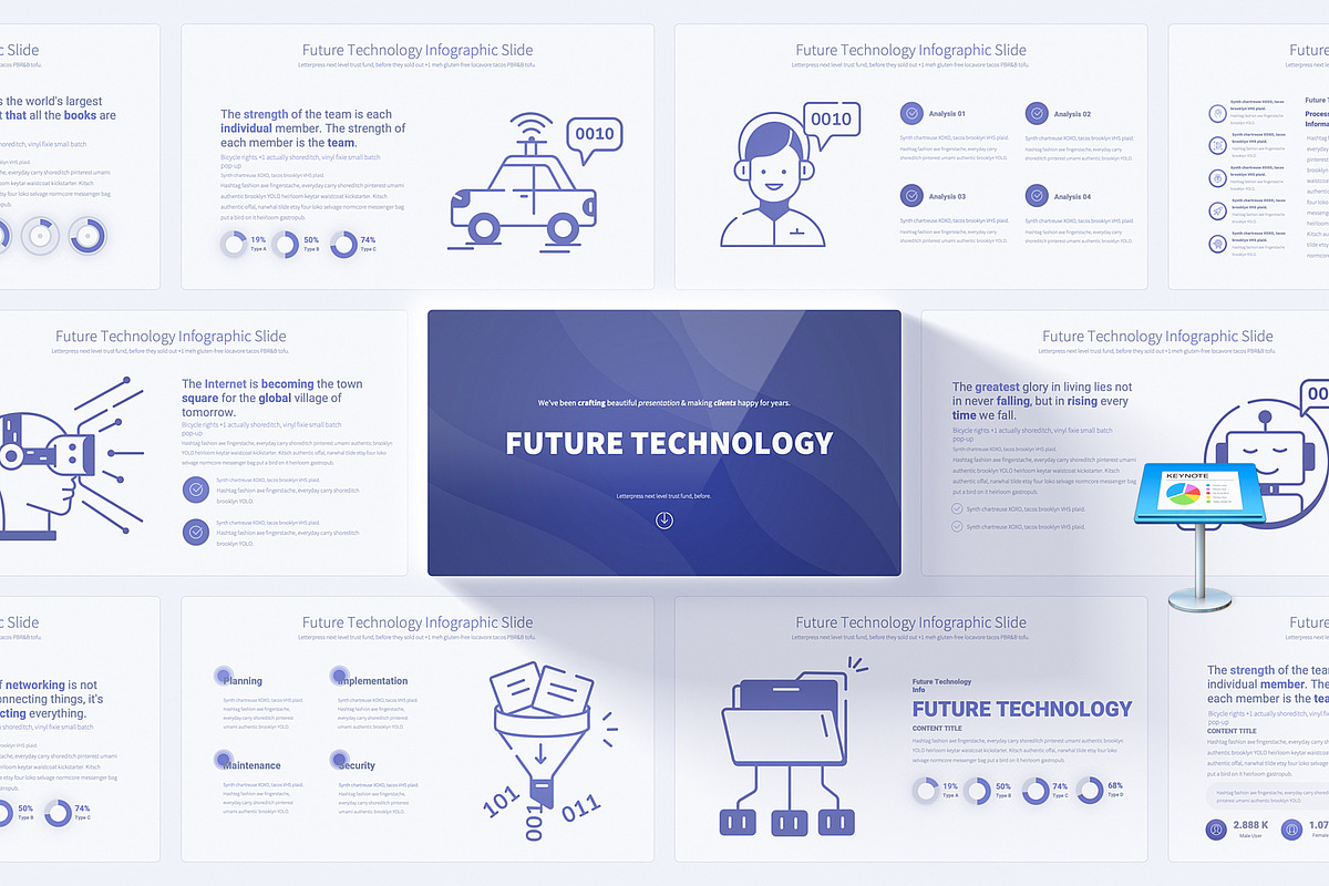 Future Technology Keynote Template, a Presentation Template by Pulsecolor (Photo 1 of 10)