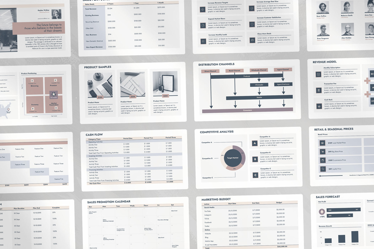 Sales Plan: PowerPoint, GSlides, Key, a Presentation Template by JetzTemplates (Photo 4 of 5)
