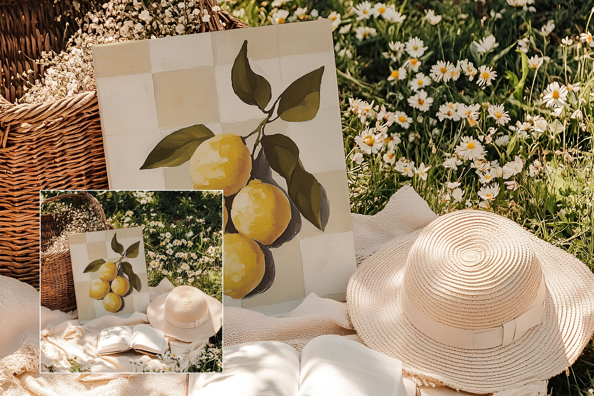 Boho Art Print Mockup AR-PI-001, a Books & Magazine Mockup by Callistemon Creative (Photo 4 of 8)
