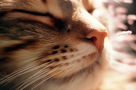 Cat Sunbathing Close Up, an Animal Photo by k.tay