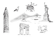 New York City Line Art Bundle!, an Illustration by dear uncle (Thumbnail 4 of 5)