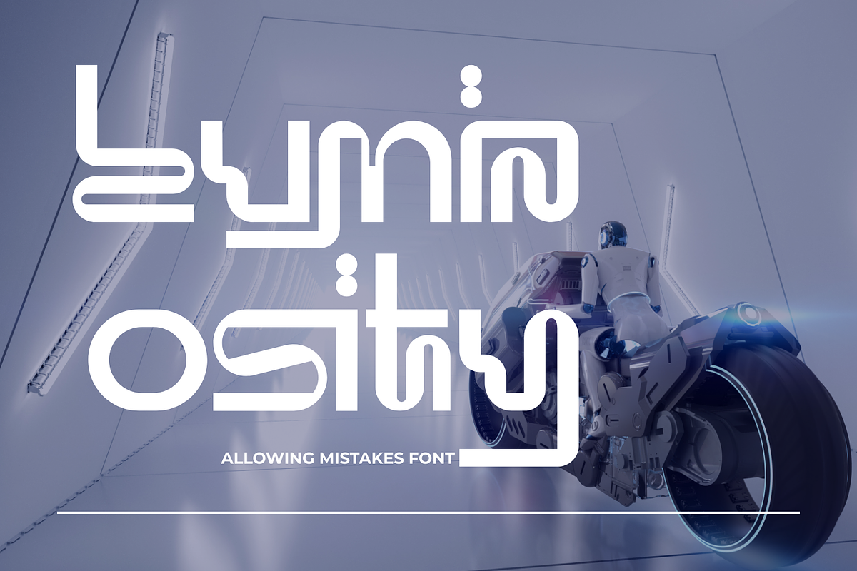 Allowing Mistakes - Futuristic Font, a Sans Serif Font by 177Studio (Photo 4 of 8)