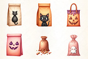 Halloween Candy Bag Pattern Clipart, an Illustration by CrexoraLab (Thumbnail 5 of 5)