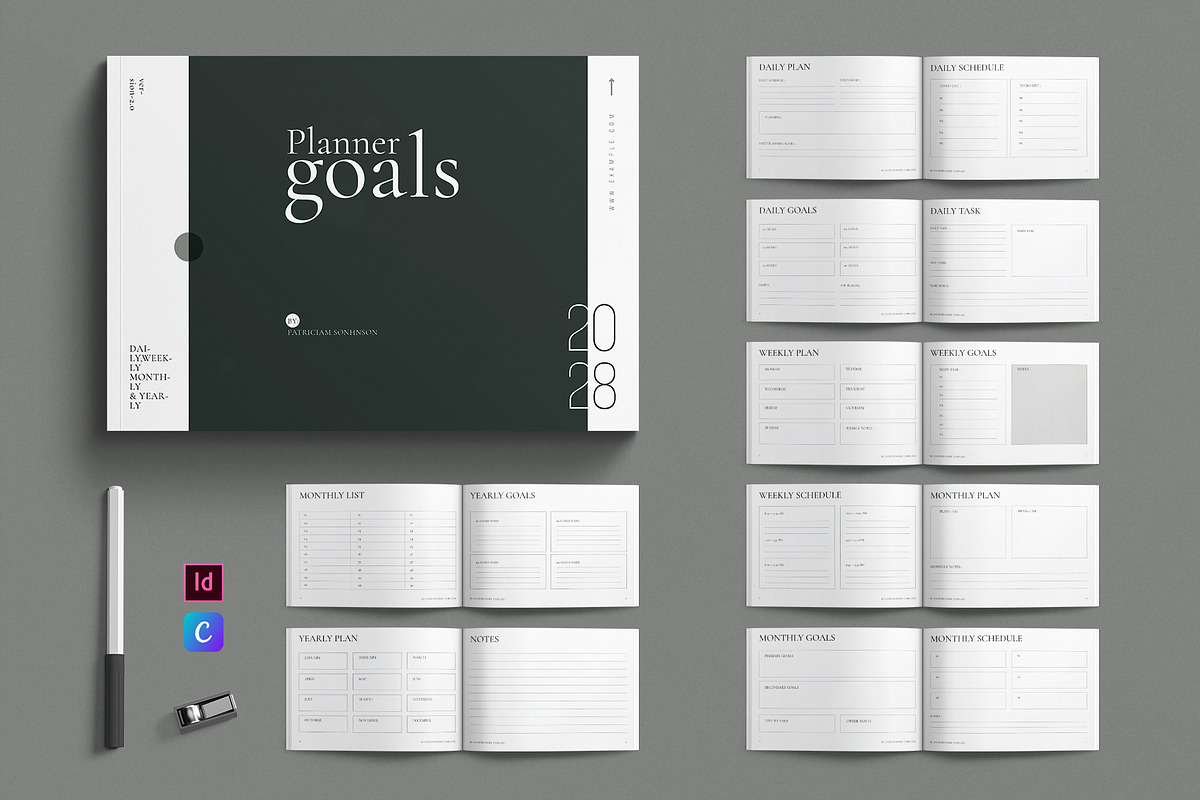 Planner Template Landscape, a Brochure Template by E-Type (Photo 1 of 7)
