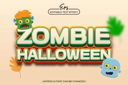 Zombie Halloween Text Effect