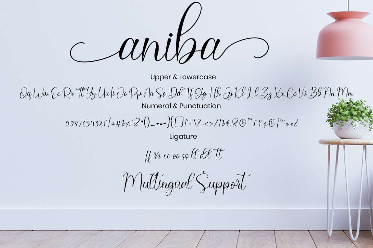 Aniba Script Calligraphy, a Script Font by MC Creative (Photo 7 of 8)
