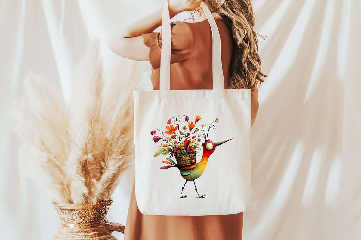 Whimsical Spring bird Clipart, an Illustration by Designworld (Photo 7 of 7)