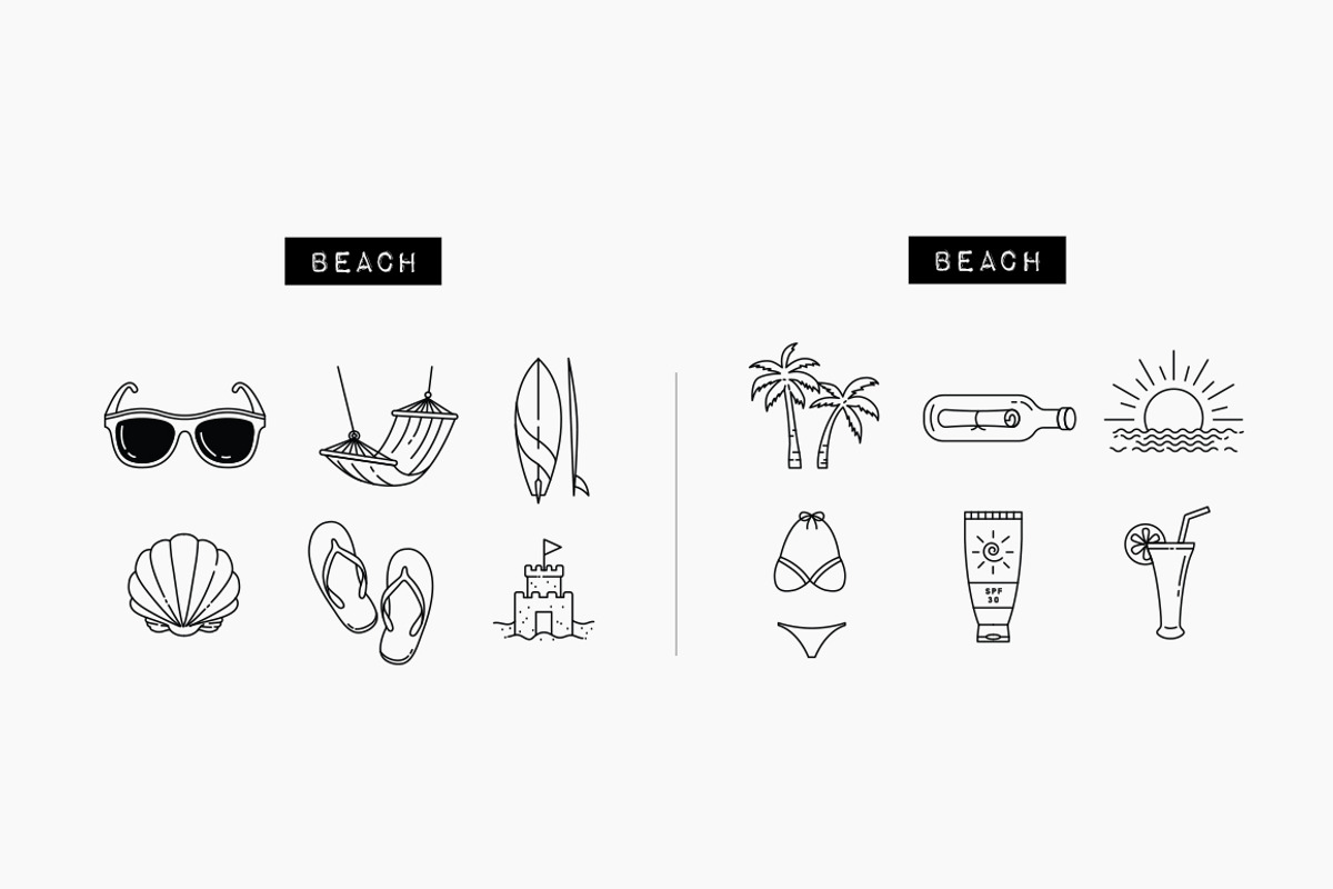 100 Travel Icons Set - Expanded, an Outline Icon by Hatch Design Workshop (Photo 11 of 16)