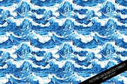 Watercolor Waves Digital Paper, a Pattern Graphic by Chromolume Studio (Thumbnail 18 of 28)