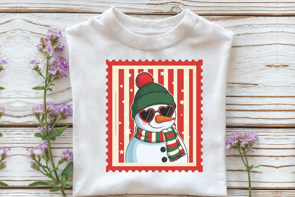Christmas Snowman Coquette Stamps, an Illustration by Libby Wishes (Photo 4 of 5)