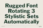 Frankly TM – Rugged Misprint Font, a Sans Serif Font by Type Mania (Thumbnail 3 of 11)