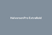HalvorsenPro ExtraBold, a Font by Australian Type Foundry (Thumbnail 1 of 2)