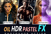 Oil HDR Pastel FX Photoshop Action, an Action Add-On by Studio Retouch (Thumbnail 1 of 15)