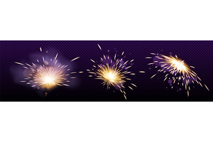 Golden spark weld flashes, an Illustration by art PVP - market