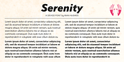 Serenity, a Sans Serif Font by Device (Thumbnail 5 of 9)