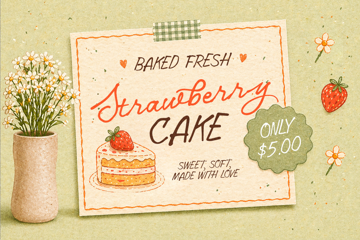 Golden Crumbs Handwriting Font Duo, a Handwritten Font by Littlehand (Photo 4 of 9)