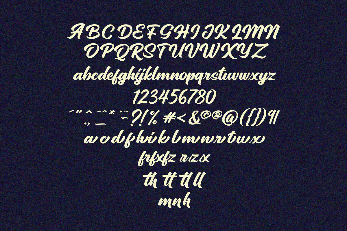 Sinethar - Bold Script, a Script Font by HanzelSpace Studio (Photo 5 of 5)
