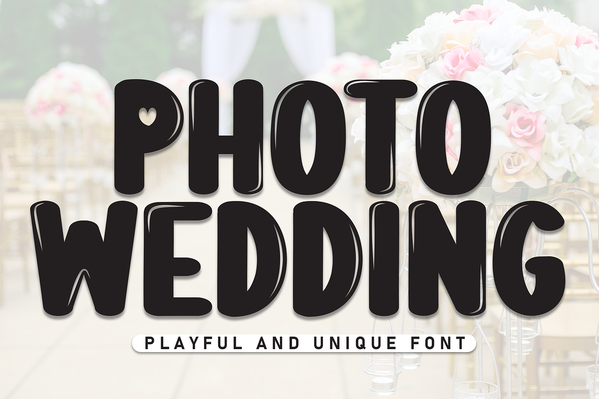 Photo Wedding | Script Font, a Script Font by Scratchones (Photo 1 of 8)