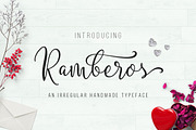 Ramberos Typeface, a Script Font by banks (Thumbnail 1 of 14)