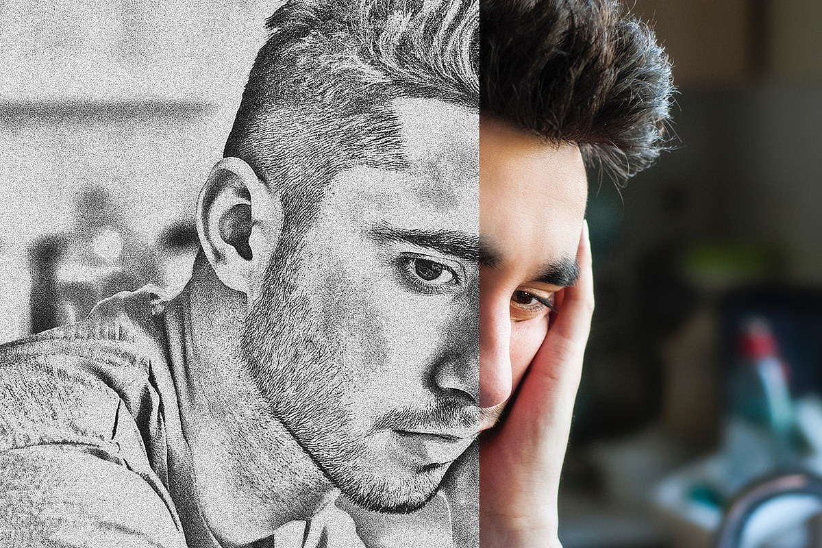 Portrait Sketch Photoshop Action, an Action Add-On by Studio Retouch (Photo 9 of 12)