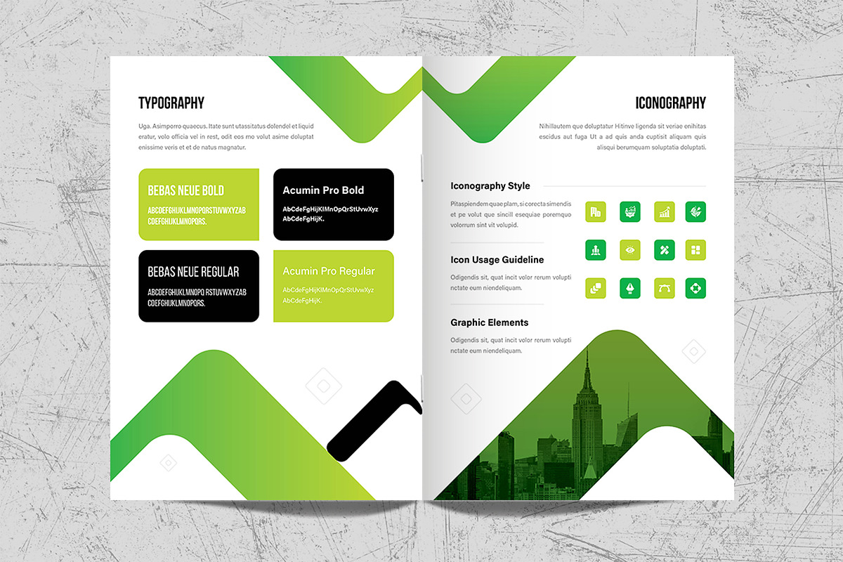 Brand Guidelines Template Design, a Brochure Template by White Graphic (Photo 7 of 11)