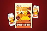 Thanksgiving Day Event Flyer Set, a Flyer Template by The Good Store (Thumbnail 1 of 2)