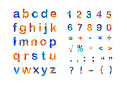 Set of splash letters. Vector, an Object Graphic by Crazy nook (Thumbnail 2 of 3)
