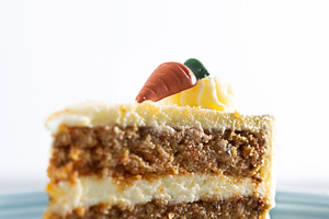 Carrot cake slice with cream cheese frosting, a Food & Drink Photo by etorres69