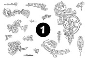 Vintage frames and elements. Big set, a Pattern Graphic by ZotovShop (Thumbnail 2 of 12)