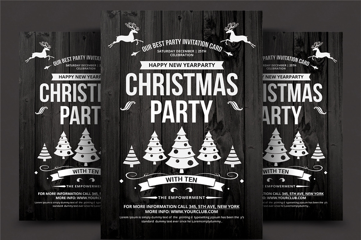 50-Christmas Flyers Bundle, a Flyer Template by AfzaalGraphics (Photo 16 of 49)