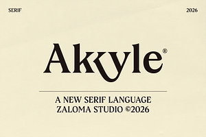 Akkyle – Modern High Contrast Serif