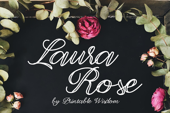 Laura Rose Font preview 5
