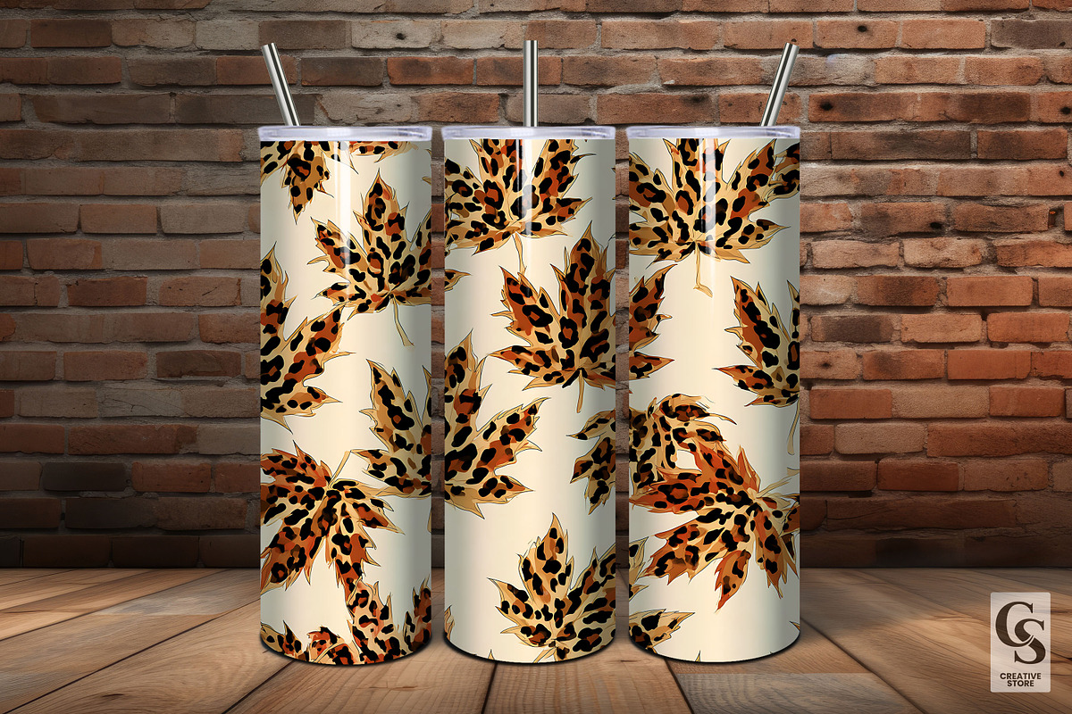 Leopard Print Maple Leaves Pattern, a Pattern Graphic by Creative Store (Photo 5 of 5)