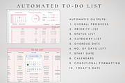 Digital To-Do List Google Sheets, a Templates & Theme by BRANDcontent (Thumbnail 4 of 8)