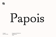 Papois; 12 Humanist Serif Fonts, a Serif Font by Eko Bimantara (Thumbnail 1 of 10)