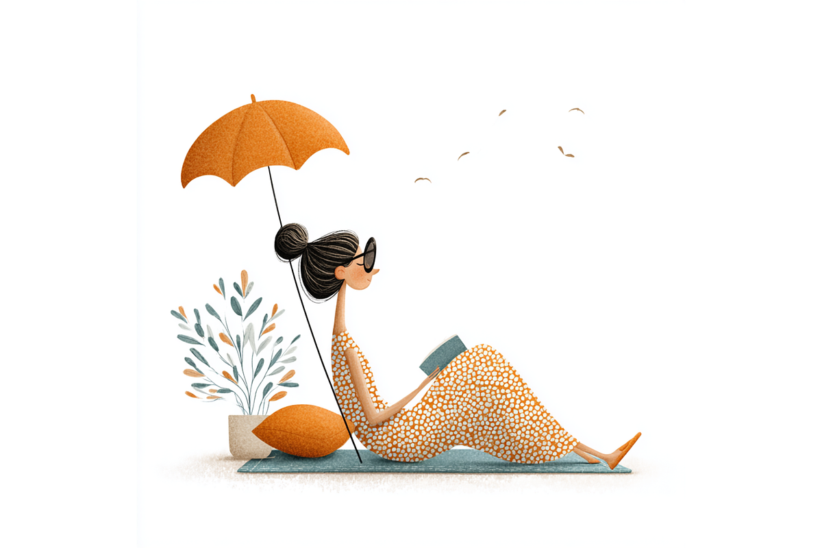 Prompt Spring Reading Clipart, a Seasonal Illustration by Creative design (Photo 7 of 7)