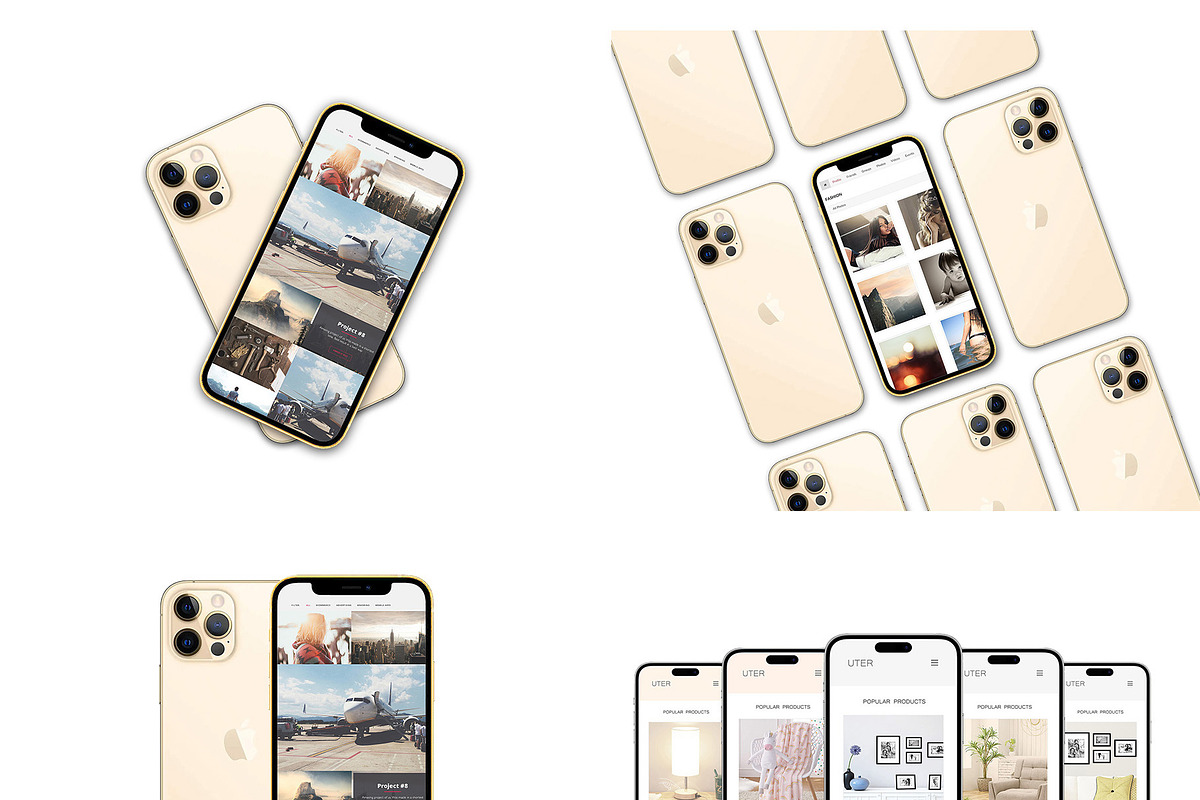 ALL 3D iPHONE MOCK-UP BUNDLE VOL-I2, an iPhone Mockup by Graphicsworld125 (Photo 6 of 20)