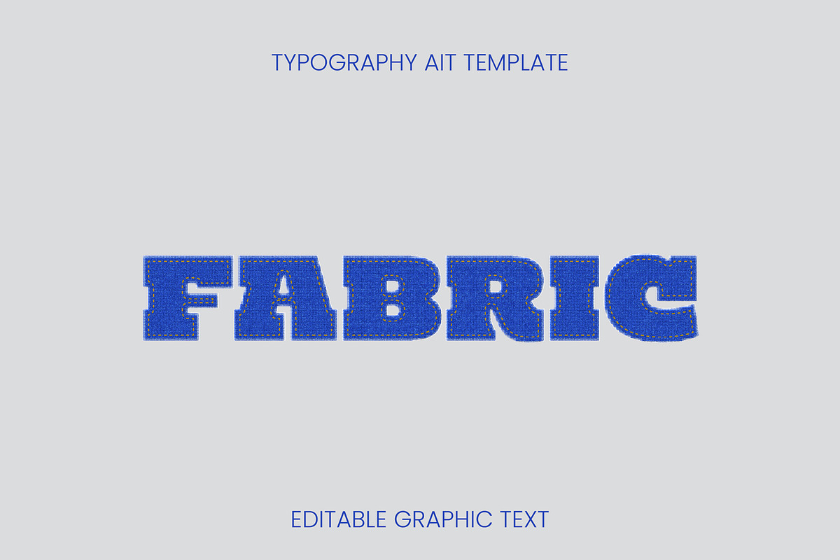 Retro Jeans Denim Text Effect
