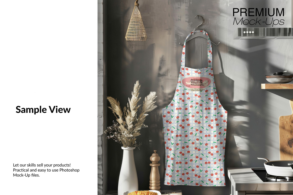 3 Types of Kitchen Apron Mockups, an Apparel Mockup by mock-ups (Photo 10 of 12)
