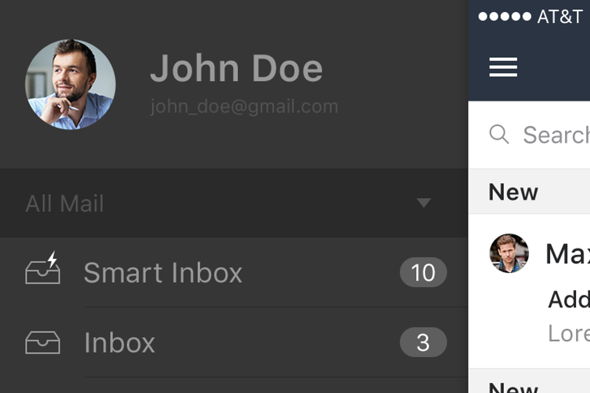 Snooze Mail UI Graphic, an App Template by hoangpts (Photo 3 of 18)