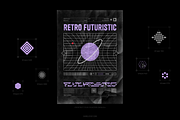 150 Retro-Futuristic Textured Shapes, an Object Graphic by Samolevsky (Thumbnail 2 of 17)