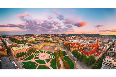 Schlossplatz in Stuttgart, Germany, an Architecture Photo by Nature and travel