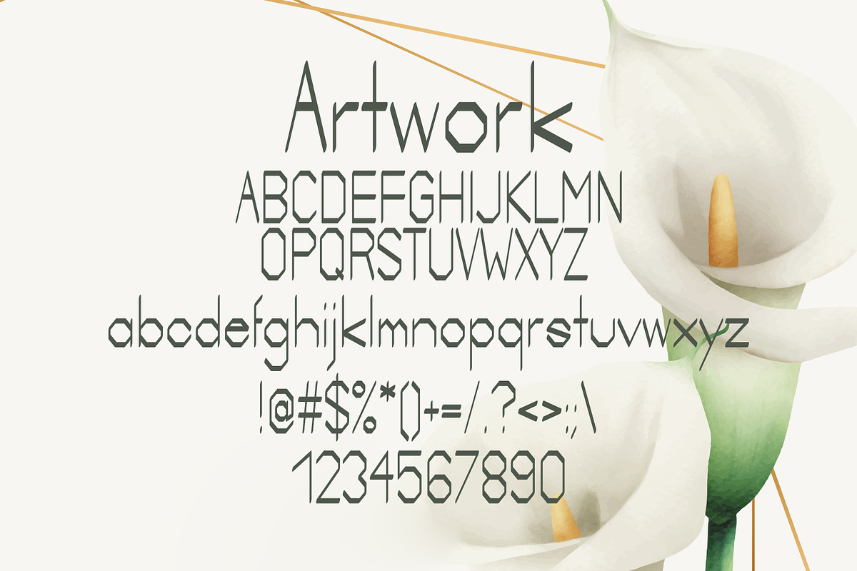 Artwork Summer Font preview 2