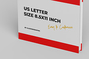 US Letter Book Mockup - 8 views, a Books & Magazine Mockup by Illusiongraphic (Thumbnail 16 of 22)