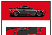 Stylish Car Wrap Design, a Transportation Illustration by CarWrap design (Thumbnail 3 of 3)