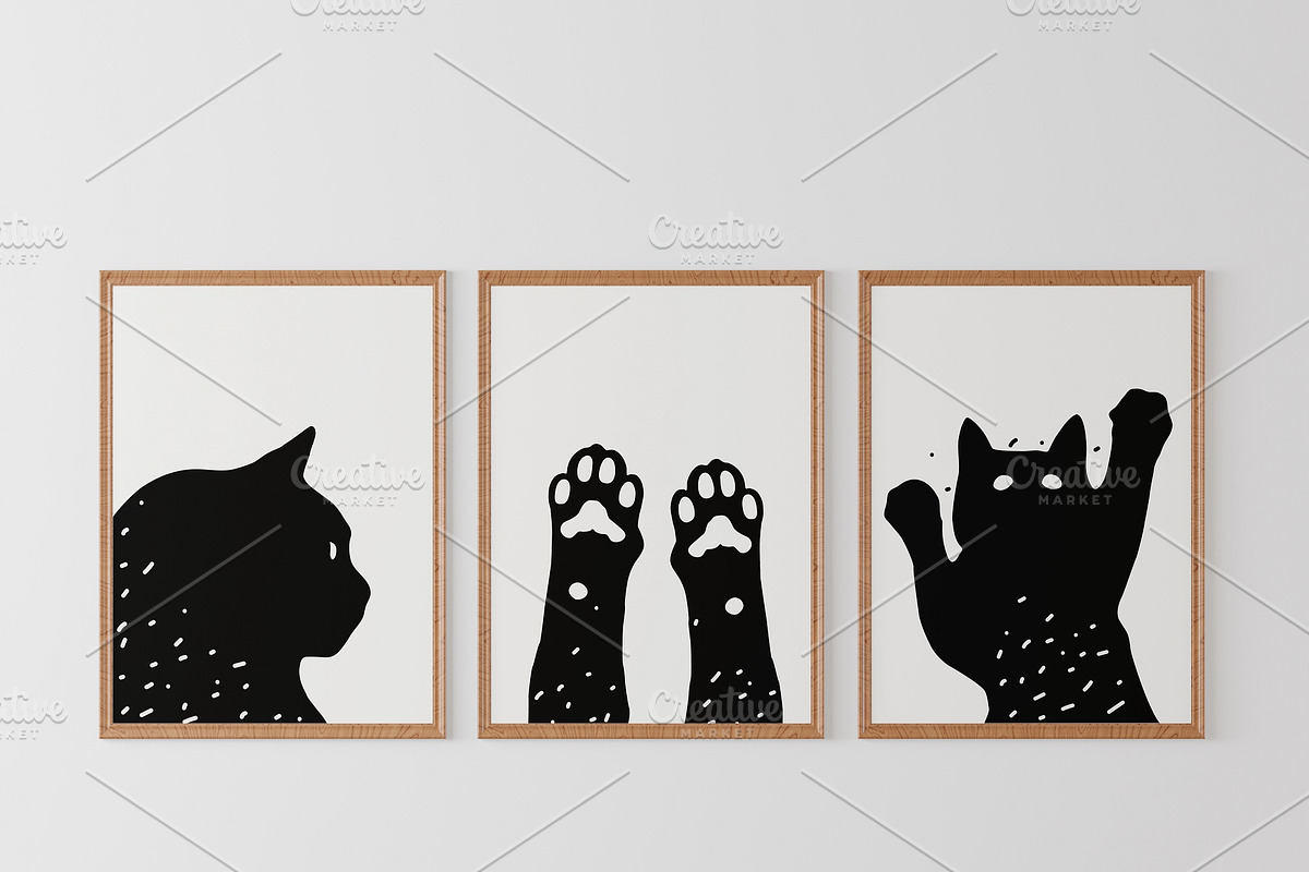 Cat svg, Funny Cats Vector Cut Files, an Animal Illustration by Watercolor_Vector Graphic (Photo 3 of 25)