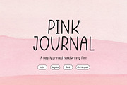 Pink Journal Neat Planner Font, a Sans Serif Font by Kaya Fonts (Thumbnail 1 of 23)
