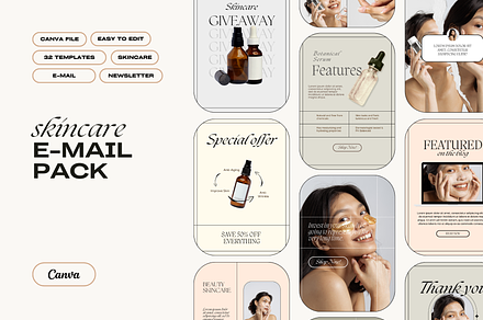 Skincare Email Newsletter Pack